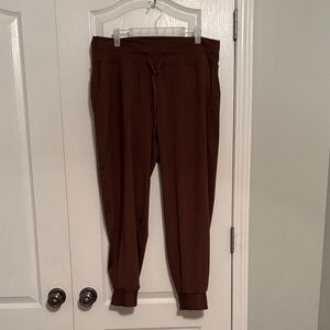 Madewell MWL Flex Skinny Joggers Women’s Chocolate Brown size XL